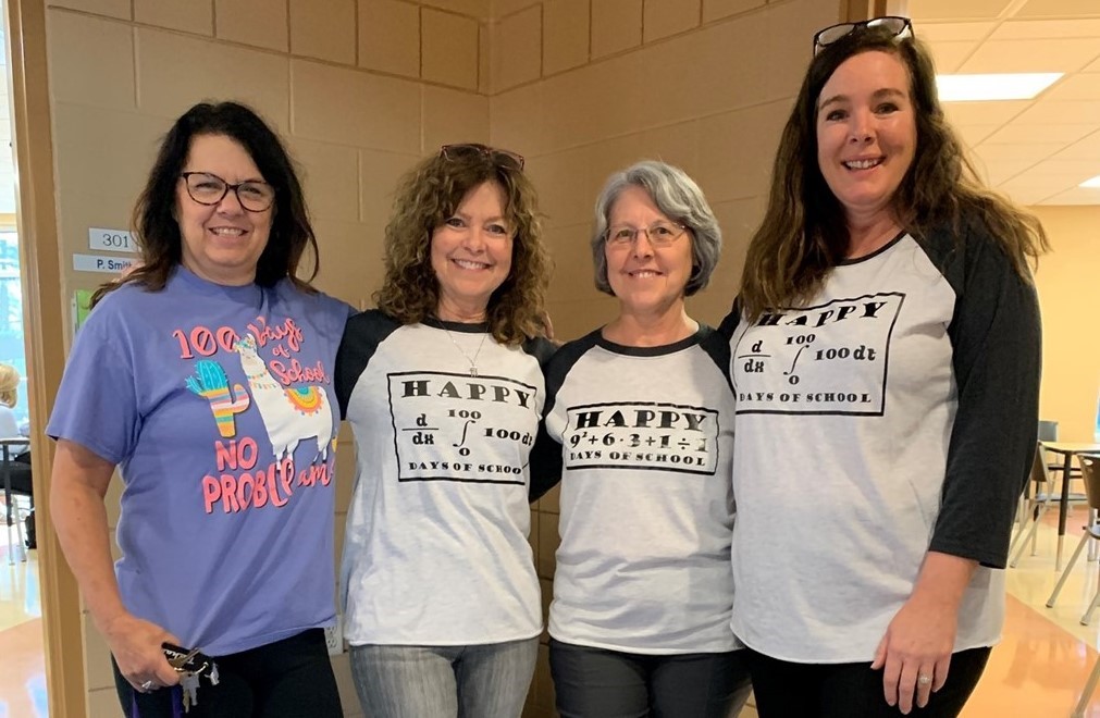 100 days of school math department