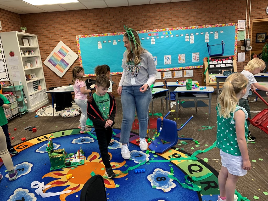 Leprechauns trashed Ms. Mozingo&#39;s room