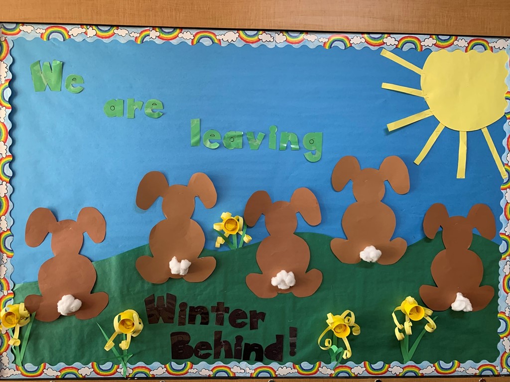 We Are Leaving Winter Behind bulletin board