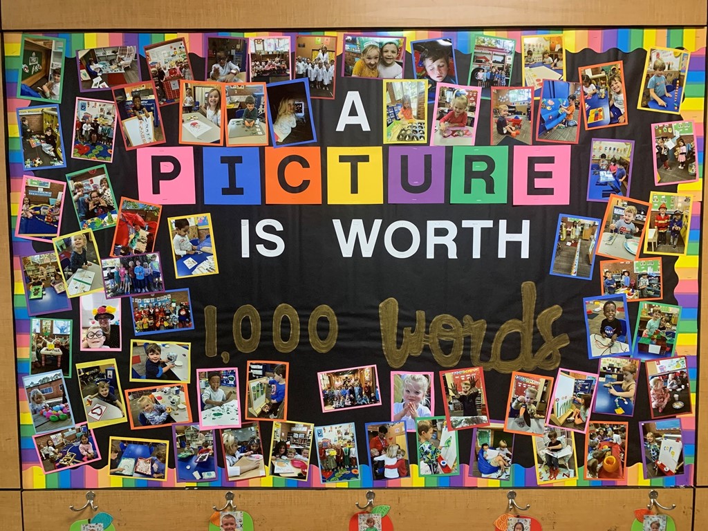 A pictures worth a 1,000 words bulletin board