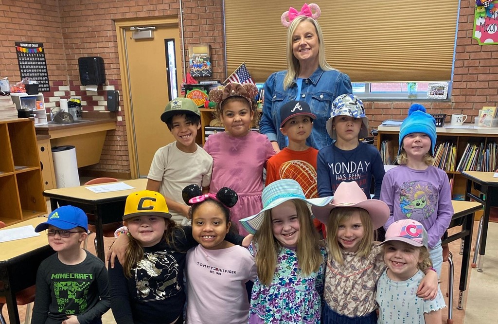 Lower School Spirit Day: Hat Day with the 1st grade class
